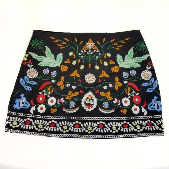 Anthropologie Dresses & Skirts - Anthropologie BBWM Woman Black Embroidered Skirt